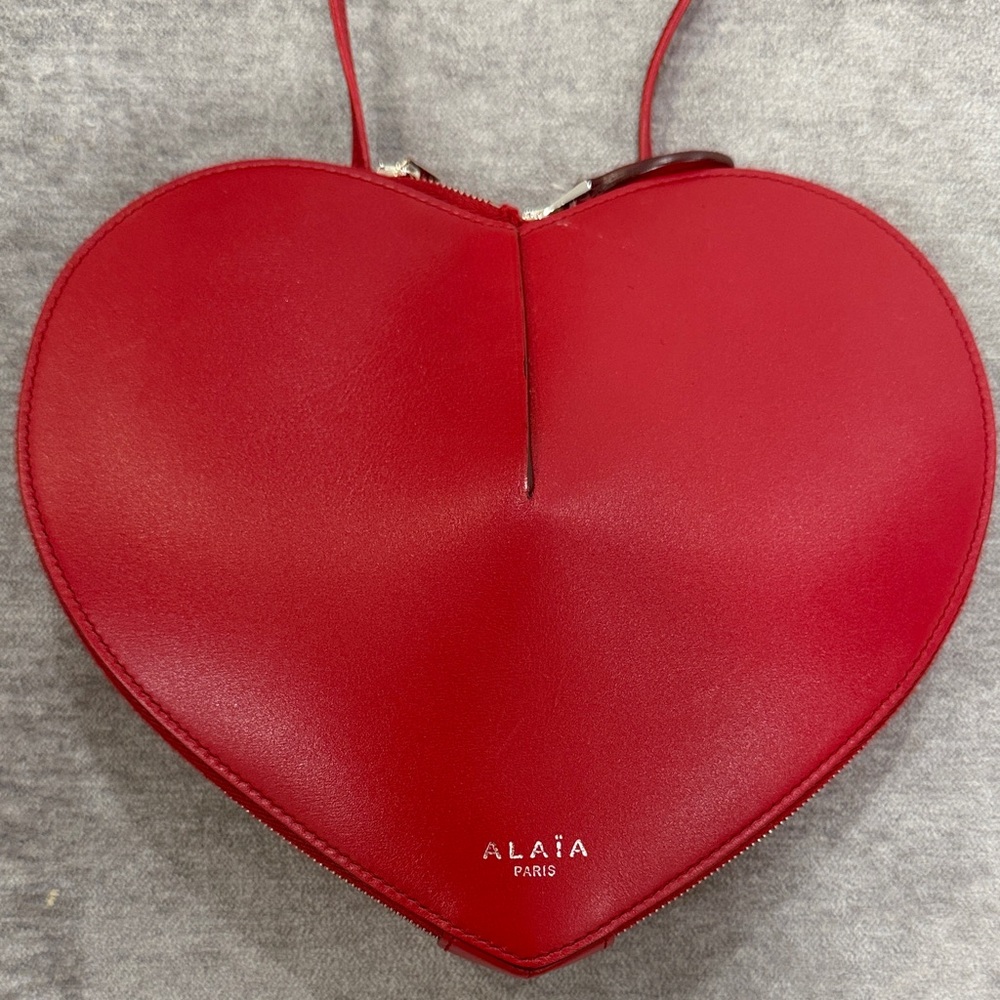 Alaïa Red Heart Crossbody Bag